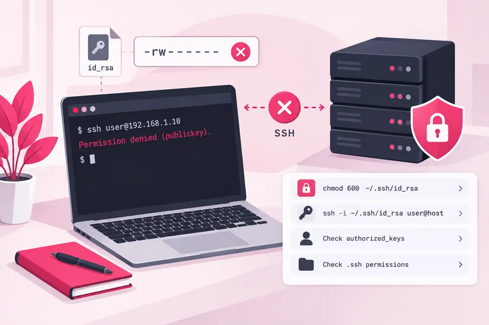 Permission Denied در لینوکس چیست؟ آموزش رفع خطای دسترسی غیرمجاز 3 رفع خطای Permission Denied در اتصال SSH